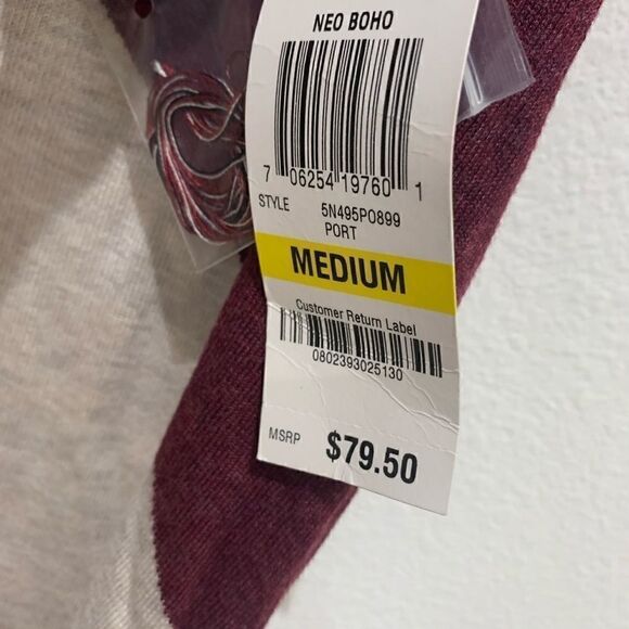 INC International Concepts Neo Boho Color block M Turtleneck Sleeveless Sweater - Picture 4 of 4